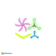 Набор бумерангов, 4шт,в ассортименте,пакет