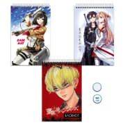 Блокнот спираль  48л 100*150 Аниме уп24