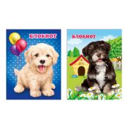 Блокнот скрепка 16л 70*90 Енотики уп24шт