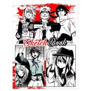 Блокнот(скетчбук) склейка лак 36л Аниме А5,уп.12