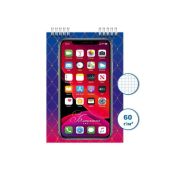 Блокнот спираль 24л 68*98 Айфон уп24шт