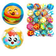 Мяч мягкий « KWELT » 4см, Вкусняшки, ПВХ, ассорти, пакет