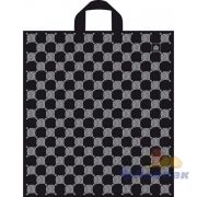 Пакет с петлевой ручкой ПНД, 44х40 см, « Серебряные соты», 43 мкм, 9219