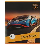 344879   Тетрадь, Ламборгини 40 листов, клетка, диз 1, Умка