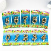 Свеча для торта цифра «Золотая» ,1 штука, 1568448