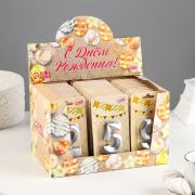 Свеча  для торта «Грань», серебро, 1 шт 9127902