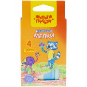 Мелки цветные Мульти-Пульти «Енот в Австралии», 4цв., картонная коробка, европодвес