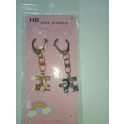 Набор парных брелоков с подвесками пазлы, 12 наборов