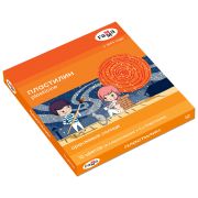 Пластилин Гамма «Оранжевое солнце», 12 цветов (6 классич., 6 с блестками), 168г, со стеком. картон. упаковка