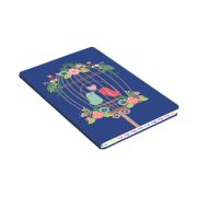 Книга для записей А6+ 80л.Интегр.переплет иск.кожа SOFT TOUCH (BE HAPPY!).Дизайн №1