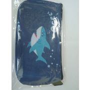 Пенал-косметичка на молнии (110х210) 1-секция. Ткань, полноцветная печать. «Акула»