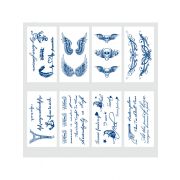 Татуировка-наклейка (11х18см) Синий микс 1 ( Арт. ТА-1750), кратно 8, цена за единицу