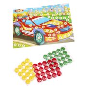 МОЗАИКА ИЗ ПУГОВИЦ. Формат А5. МАШИНКА (Арт. М-7337)