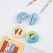 Точилка пластиковая MESHU «Best friend» 2 отверстия, ассорти