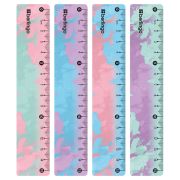 Линейка 15см Berlingo «Haze», пластиковая, ассорти, европодвес