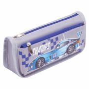 Пенал ЮНЛАНДИЯ для мальчиков, 2 отделения, мягкий, «Машина», серый, 21х6х9 см, 228983