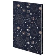 Блокнот (135х206 мм) А5 STAFF, 80 л., твердый, тиснение фольгой, «Blue sky», 111612