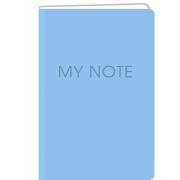 Блокнот для зап. А5, 60л«Fantasy. Голубой»,без линовки,интеграл.переп, искусств.кожа, термотис. Корешок с прострочкой