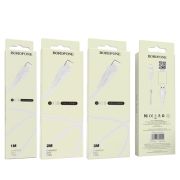 Кабель Borofone BX18 USB (m)-Lightning (m) 2.0м 1.6A ПВХ белый