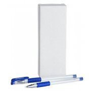 Ручка маслян. INFORMAT синий 0,5 мм прозр. кругл. корп. грип игольчатый наконечник