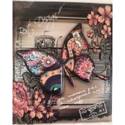 Наклейка пластик 25*30 Бабочка,  арт.Р-10 (280619)