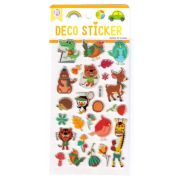 Наклейка декор 9*16,5см Животные LXE-035 , Р307-23