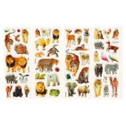 Наклейка декор 7*17см Животные 5в XS-17-13,-16,24 , Р307-16