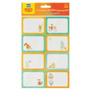 Набор бумажных наклеек для маркировки школьных принадлежностей Мульти-Пульти «Веселые друзья», 140*210, 24 наклейки, европодвес