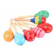 Деревянная игрушка. Маракас 12см (цвет микс,в пакете) ( Арт. И-2525)