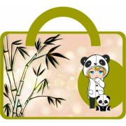 Папка школьная для тетрадей А4 на молнии с ручками «Девочка-панда», пластик, 33.5*26*10 см. 6028 Josef Otten /1 /12 /0 /96