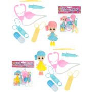 Игровой набор «Юный доктор»(6 дет.,мини куколка 11х6,5 см, цвет микс, в пакете) ( Арт. Y12558004)