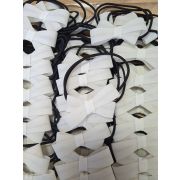 Заколка Резинка-Бант белый