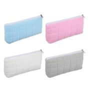 Пенал треугольный, 20х8х4,5см, 1 отделение на молнии, полиэстер, хлопок, прошивка, 4 цвета, пакет