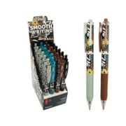 Ручка масляная авт. VINSON CX-79 (син) 0,7мм FASHION «Паттерн» игольчатый стержень, с грипом, цвета ассорти, в к/к №500 (24/1440)