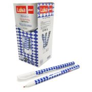 Ручка масляная  Ellott CZ-180 «Ромб» (син) 0,7мм игольчатый стержень, бело-синий корпус, в к/кор №ET-2303 (50/4000)