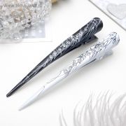 Зажим для волос «Даниэла» брызги, 12,7 см, цена за 1шт.чёрный белый 4069355