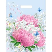 Пакет п/э Нежная хризантема с вырубной. ручк 40*31см 30мкм