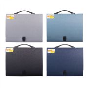 Папка-портфель на застежке  Alingar, А4 360х265х40 мм, пластиковая, 800 мкм, ассорти, «Metallic»