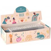 Линейка LOREX TRANSPARENT BOYS TEARS 16 см пластик прозрач. с рисунком