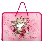 Папка для труда на молнии с ручками ПИФАГОР А4, 1 отделение, пластик, органайзер, «Mouse», 270877