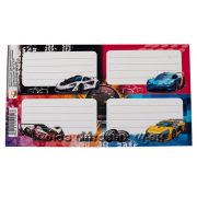 Наклейки на тетради ПГ 11*17 Авто 2В