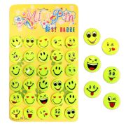 Светоотражающий значок  Смайл 45мм,Р2798-2