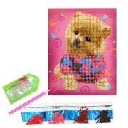 Алмазная мозаика 14*18 (ЧВ) JU120226 Щенок