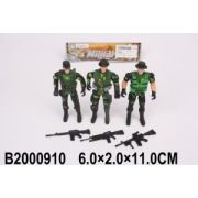 346085 Набор из 3-х солдатиков в пак.