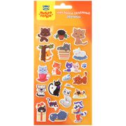 Наклейки объемные Мульти-Пульти «Котята», 10*22см, 21 наклейка, инд. уп., европодвес