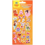 Наклейки объемные Мульти-Пульти «Для маленьких принцесс», 10*22см, 22 наклейки, инд. уп., европодвес