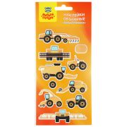Наклейки объемные Мульти-Пульти «Сельхозтехника», 10*22см, 9 наклеек, инд. уп., европодвес