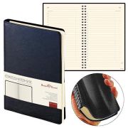 Ежедневник недатированный А5 135*215мм искусственная кожа « Bruno Visconti » 136л Milano темно-синий, линия, тонированный офсет 70г/м2, печать в 2 краски, скругленные углы, подходит под горячее тиснение, фольгу