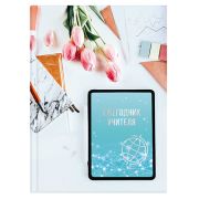 Ежегодник учителя « Феникс » МАЛЫЙ ФОРМАТ А6+ 256л Тюльпан, обложка - 7БЦ, глянцевая ламинация, тиснение фольгой, специальная линовка, белый офсет 65г/м2, печать в 1 краску, 120*170мм