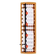 Счеты Абакус (соробан) белые ЮНЛАНДИЯ «Ментальная арифметика», 13 разрядов, кнопка обнуления, 106238